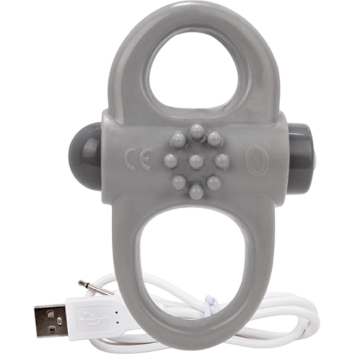 Screaming O Charged Yoga Vibrating Cock Ring Grey