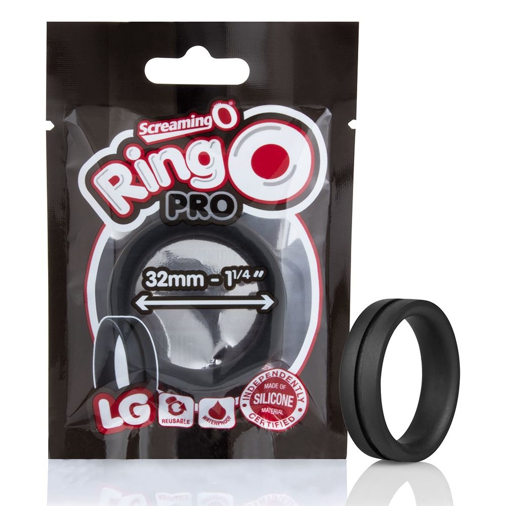 Screaming O RingO Pro Cock Ring LG Black (1 Pack)