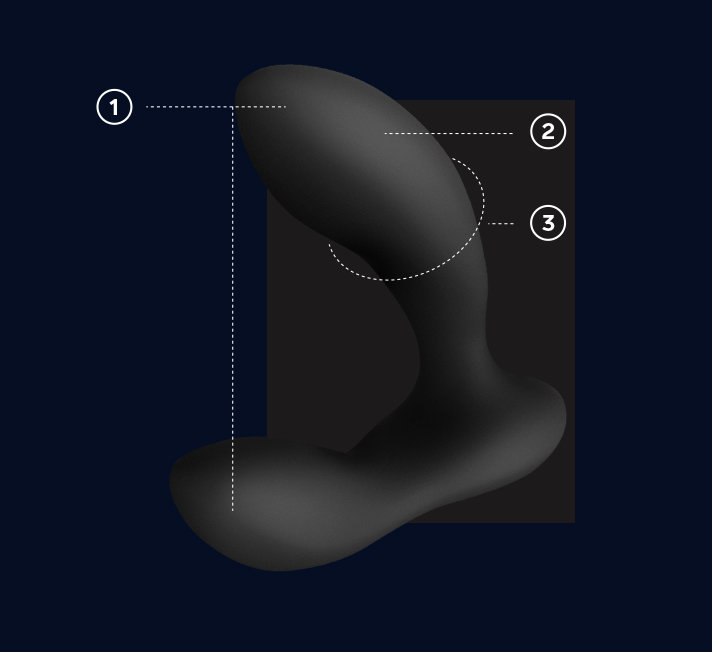 LELO Bruno Rechargeable Vibrating Prostate Massager Black