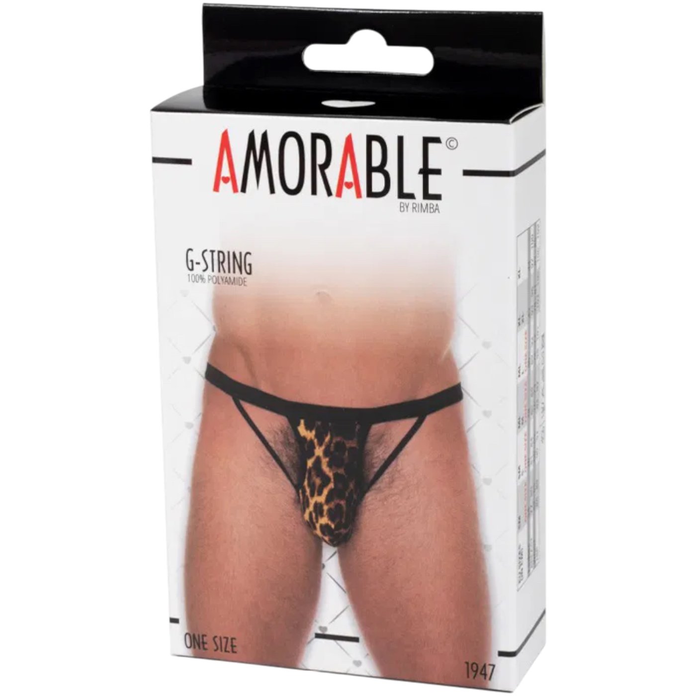 Rimba Men’s Leopard Print Open Thong G-String