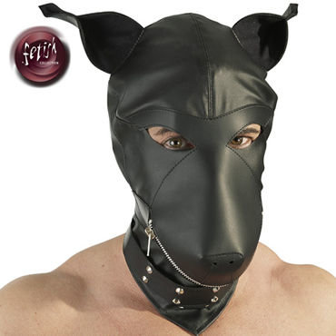 Orion Fetish Collection Dog Mask, black