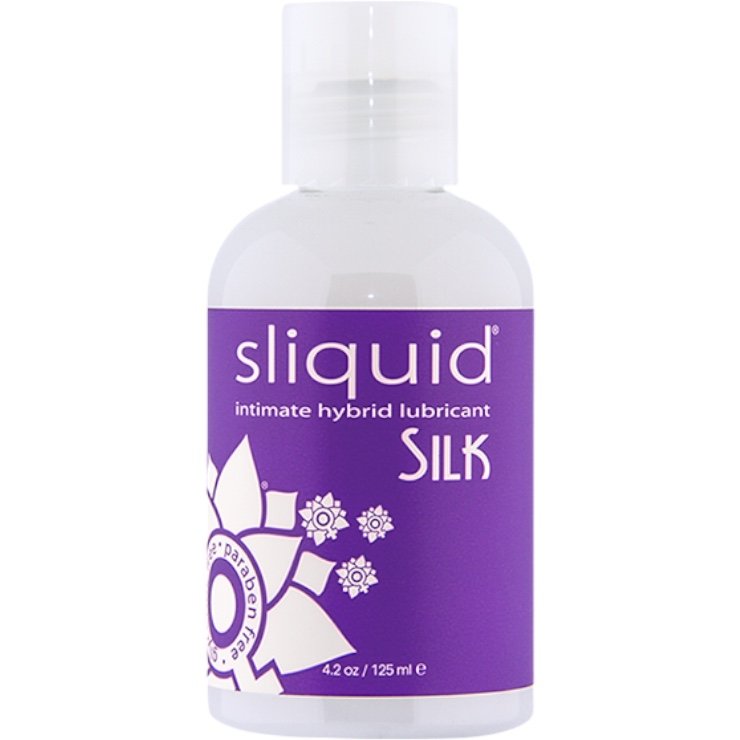Sliquid Naturals Silk Hybrid Silicone and Water-Based Lubricant 125ml