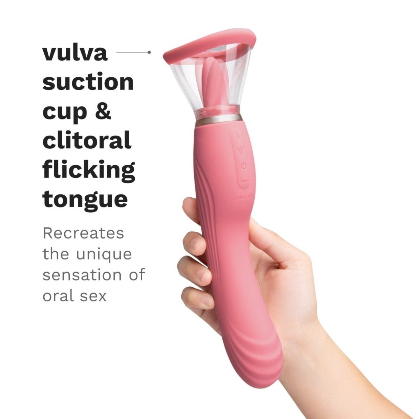 Le Wand Lick 3-in-1 Rechargeable Double-Ended Vibrator