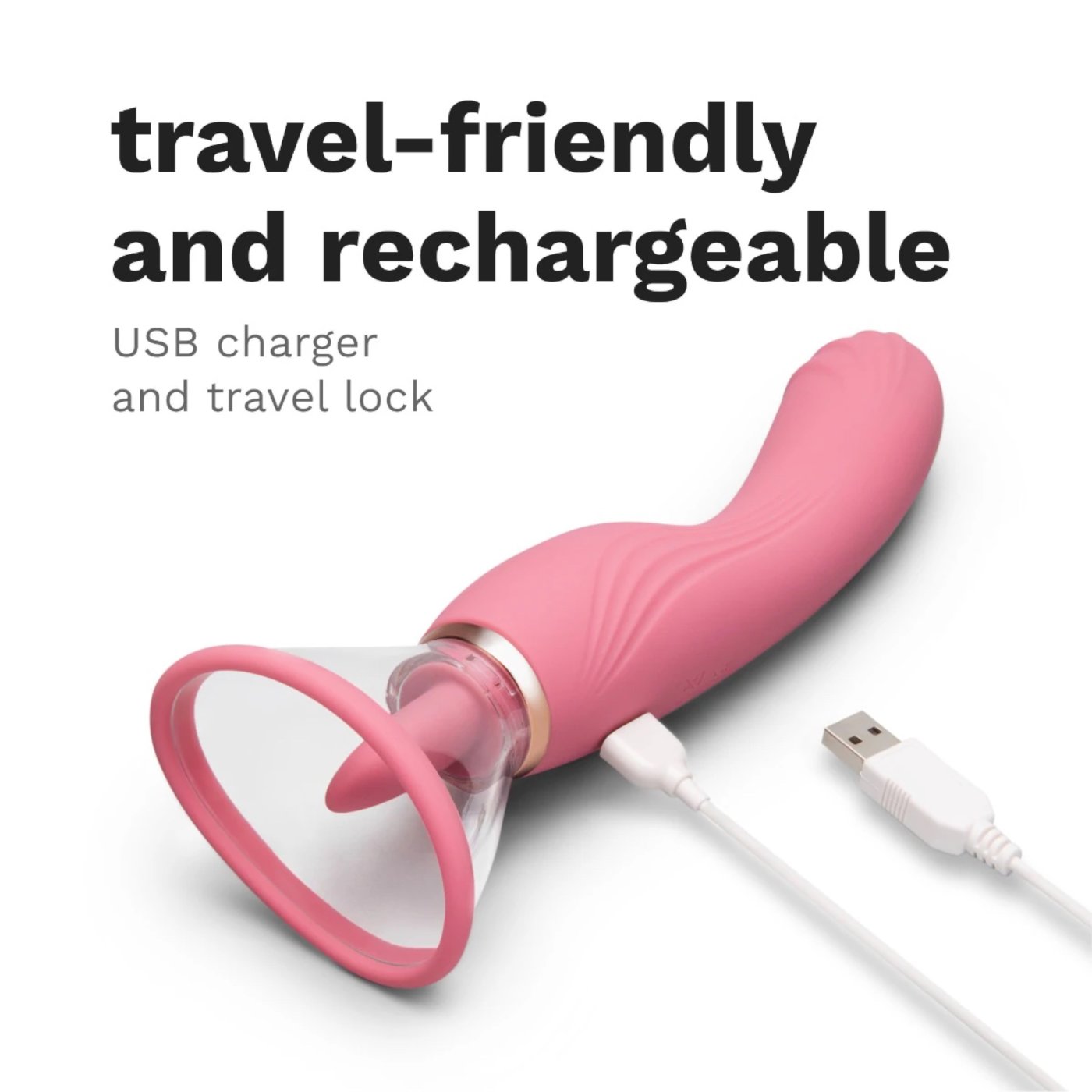 Le Wand Lick 3-in-1 Rechargeable Double-Ended Vibrator