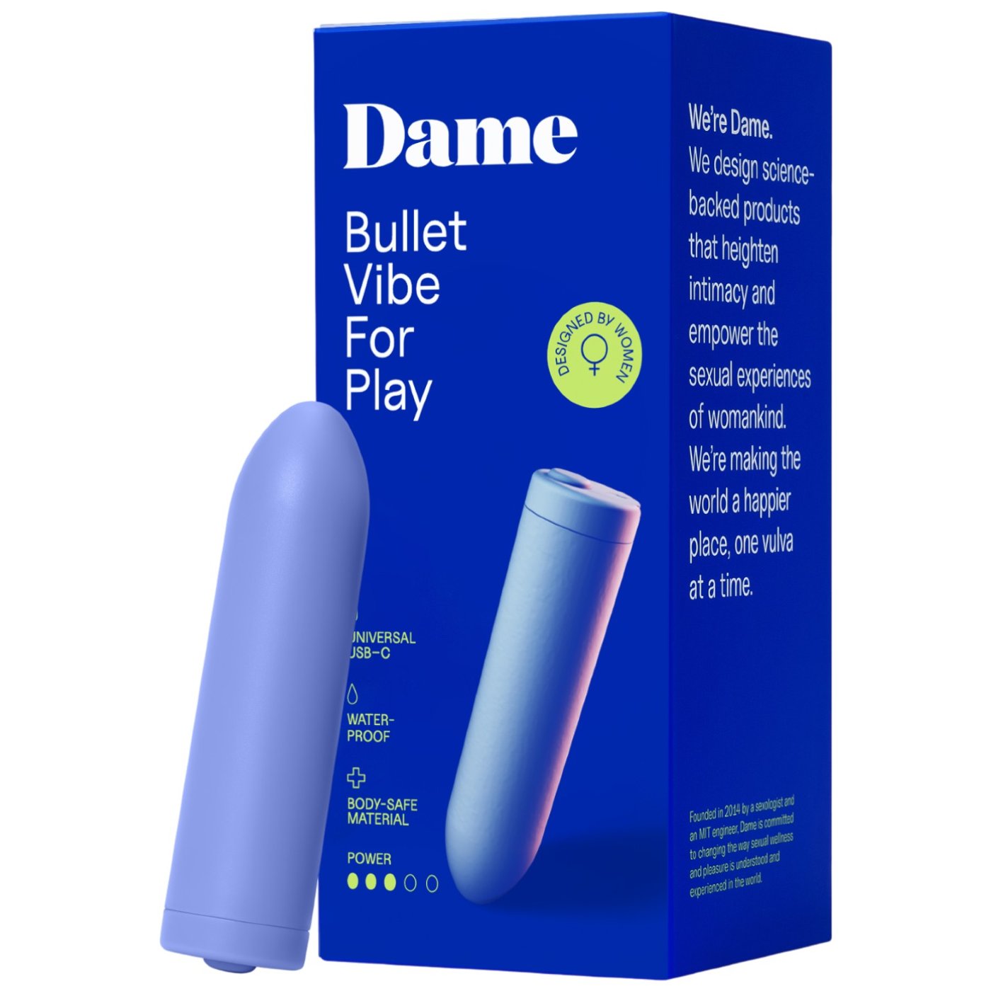 Dame Zee Waterproof Rechargeable Bullet Vibrator