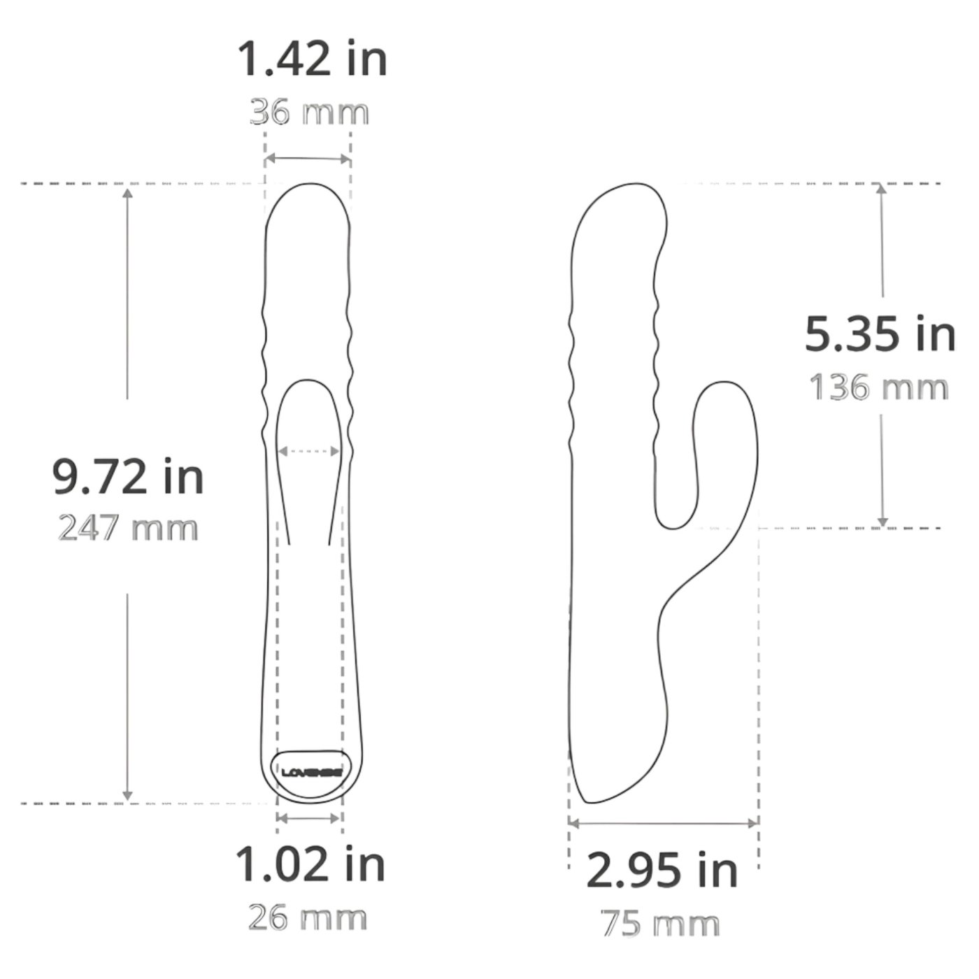 Lovense Velvo App Controlled Rolling Bead G-Spot & Clit Rabbit Vibrator