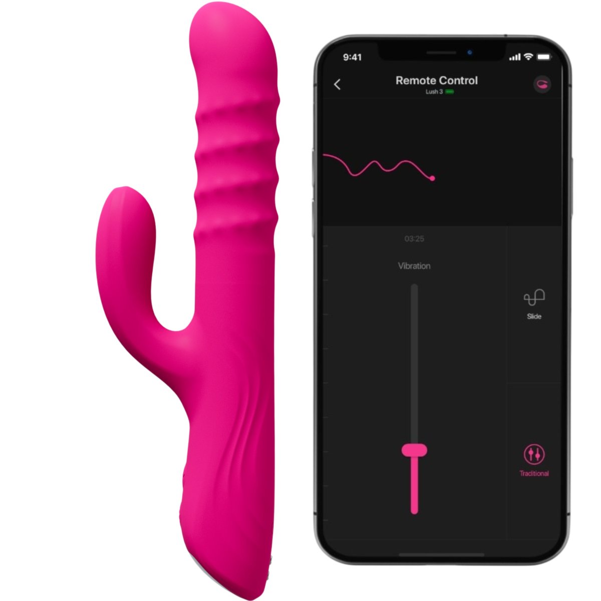 Lovense Velvo App Controlled Rolling Bead G-Spot & Clit Rabbit Vibrator