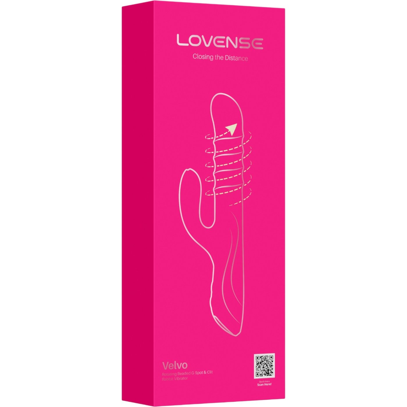Lovense Velvo App Controlled Rolling Bead G-Spot & Clit Rabbit Vibrator