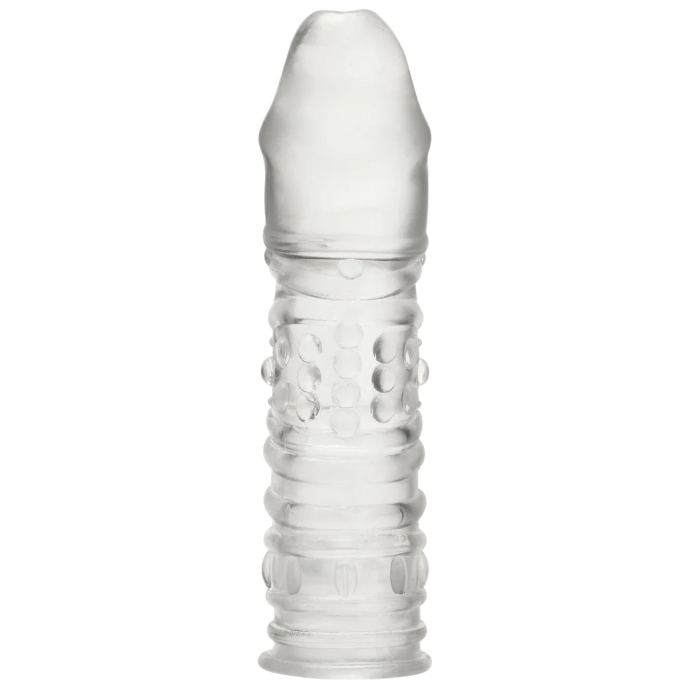 Blue Line 6.5 Inch Veiny Penis Extension Sleeve Clear
