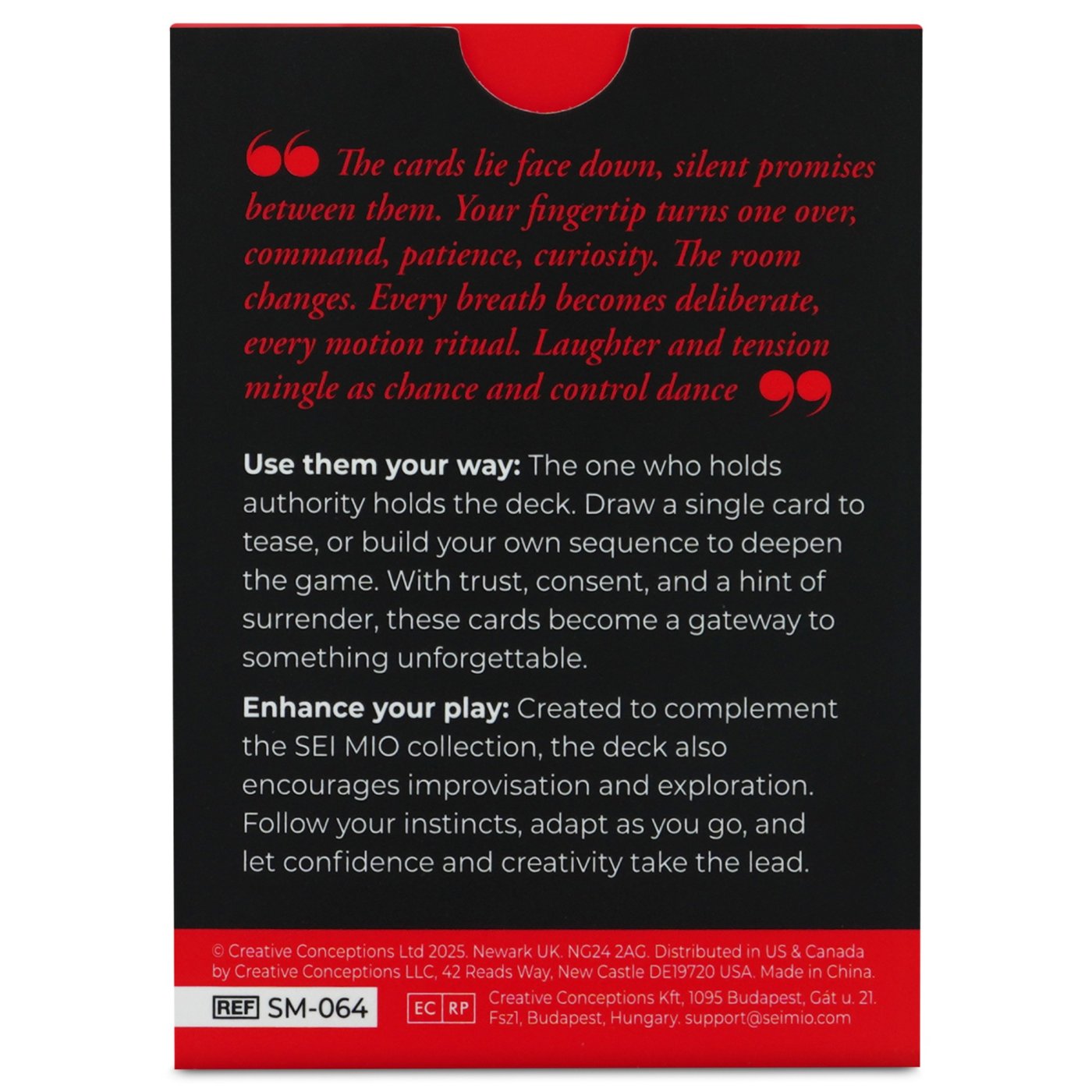Sei Mio Pleasure and Control BDSM Card Game