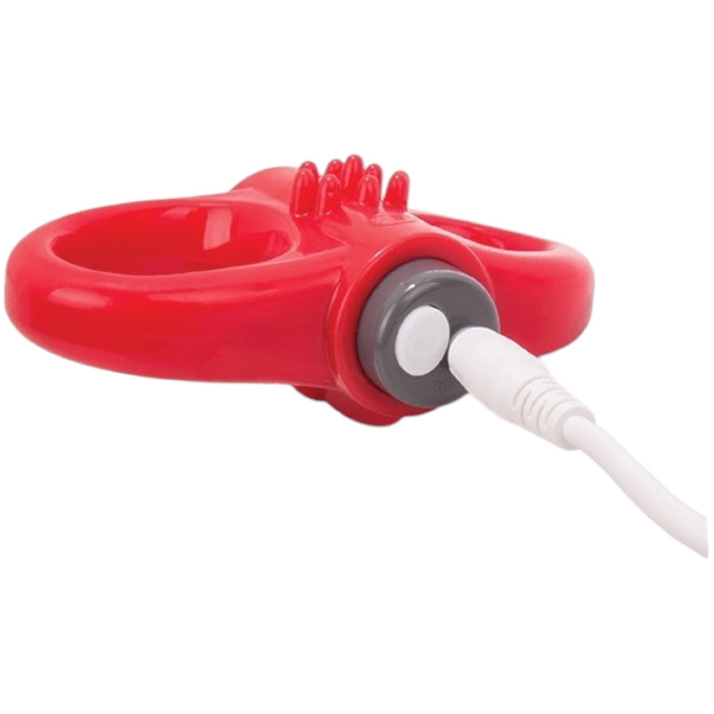 Screaming O Charged Yoga Vibrating Cock Ring Red