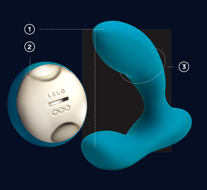 LELO Hugo Remote Controlled Rechargeable Prostate Massager Ocean Blue