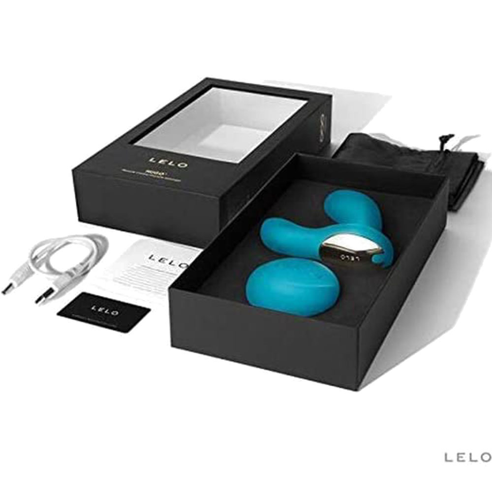 LELO Hugo Remote Controlled Rechargeable Prostate Massager Ocean Blue