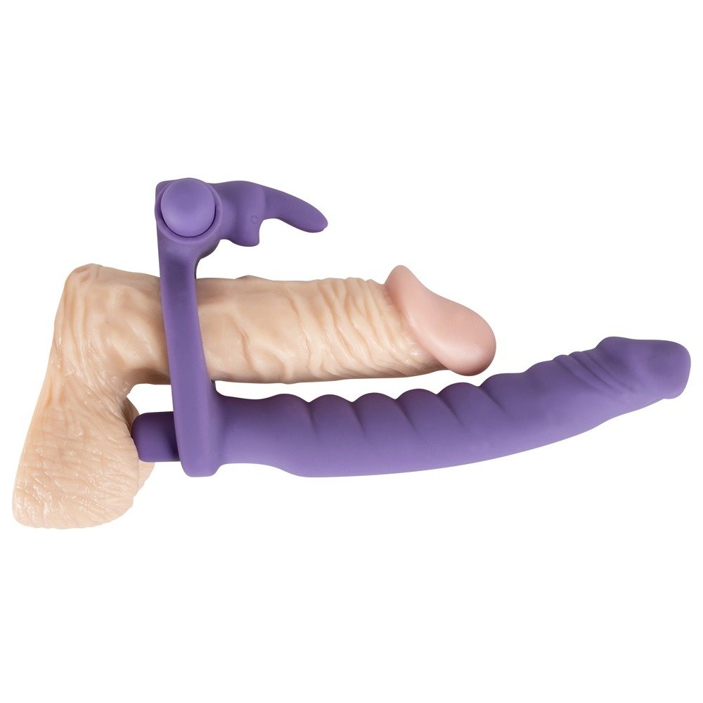 You2Toys Los Analos Double Delight Vibrating Dildo And Cock Ring 7 Inch
