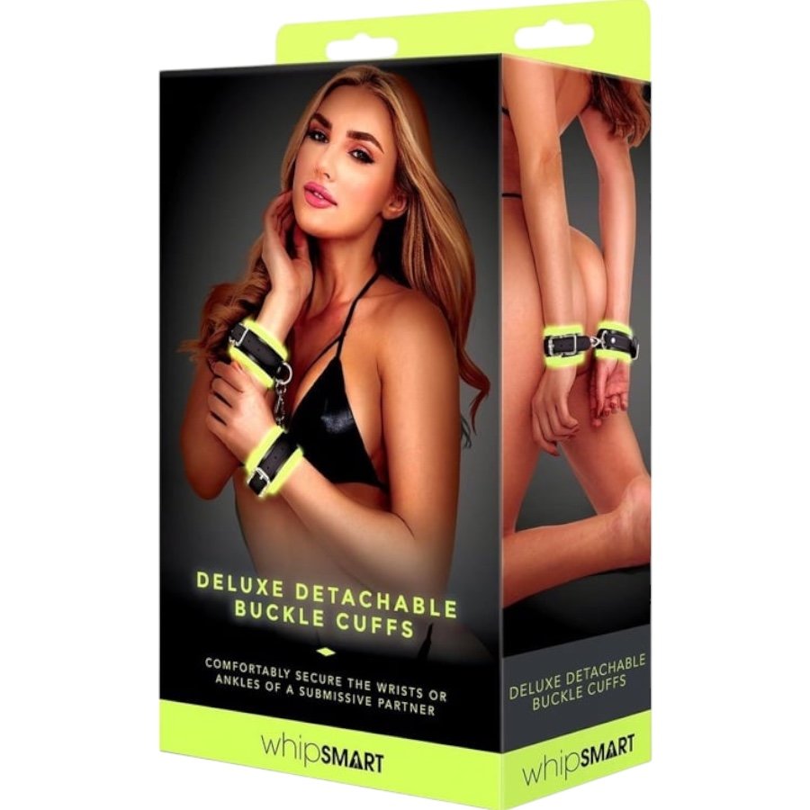 Whipsmart Glow In The Dark Deluxe Detachable Buckle Cuffs