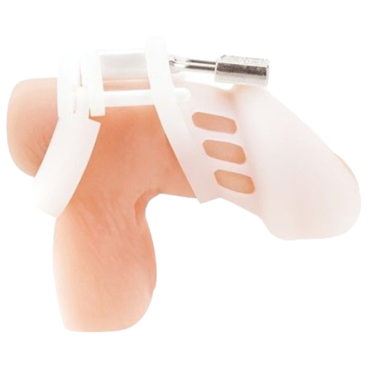 Blue Line Silicone Chastity Cage