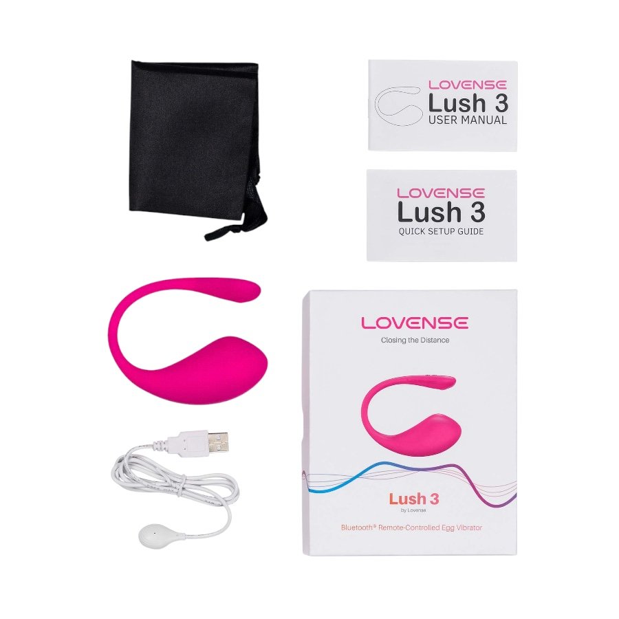 Lovense Lush 3 App Controlled Rechargeable Vibrating Love Egg