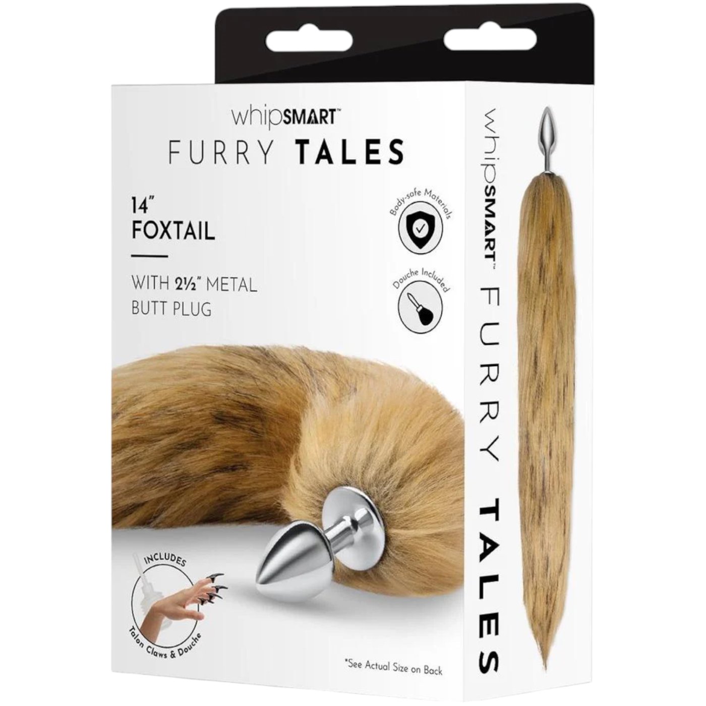 Whipsmart 14" Foxtail with Metal Butt Plug 2.5 Inch