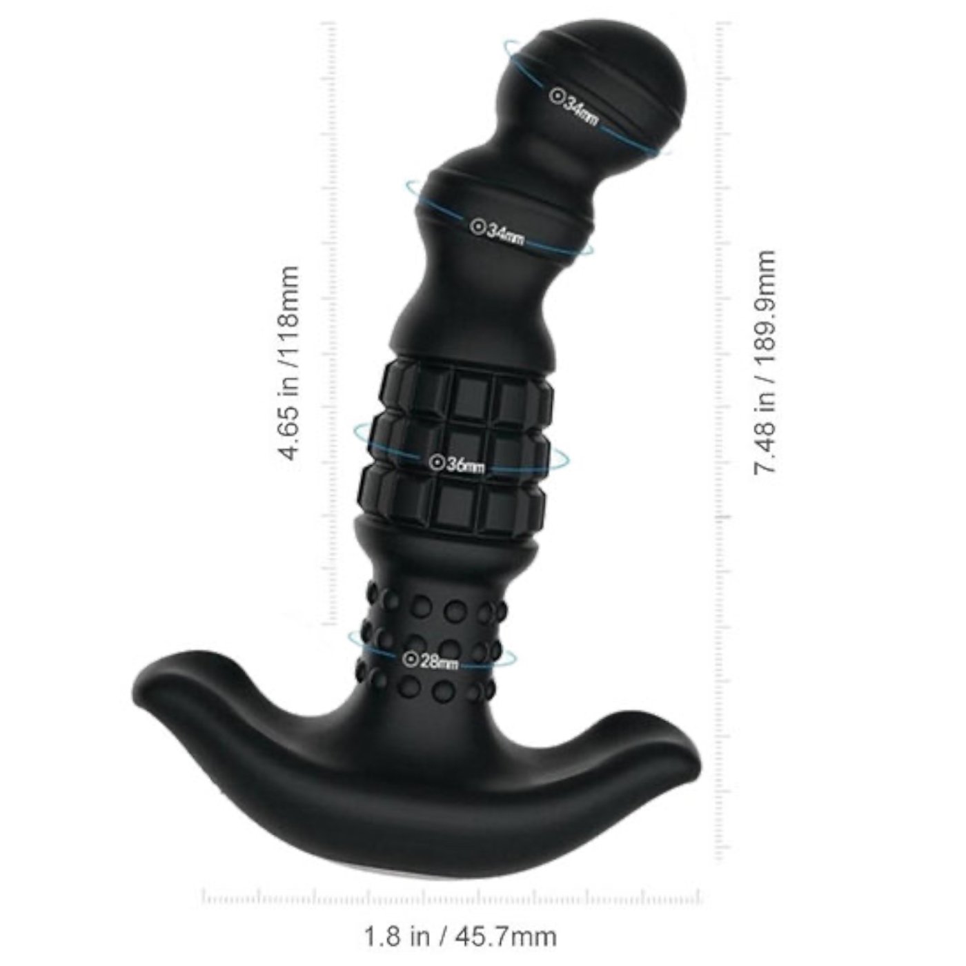 Honey Play Box Pineapple Man Remote Control Rolling-Bead Prostate Massager