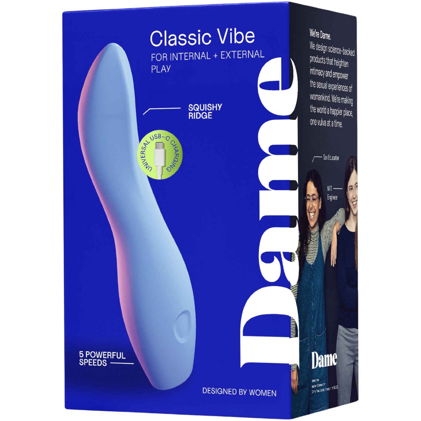 Dame Dip Waterproof Rechargeable Clitoral & G Spot Vibrator