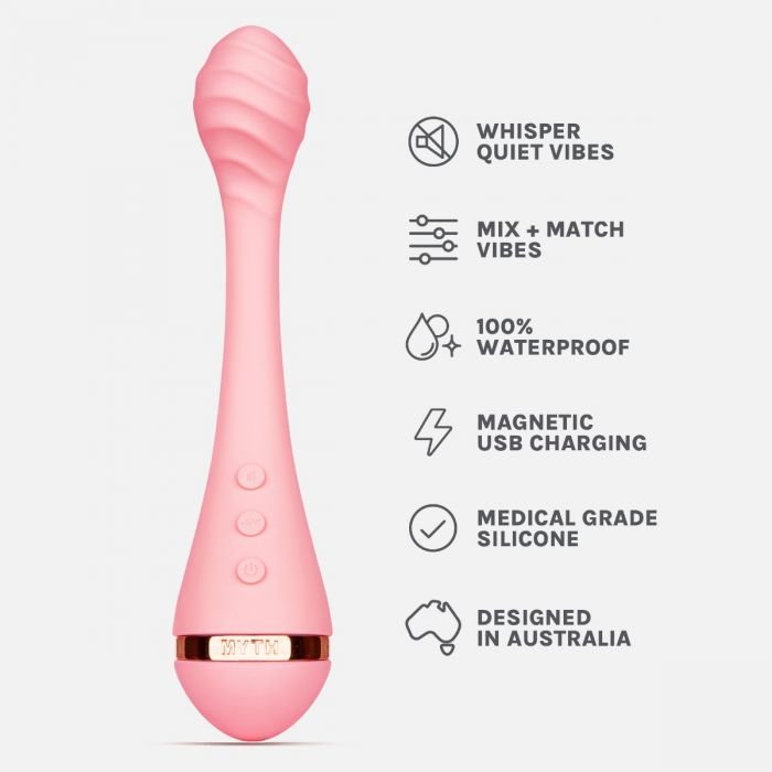 Vush Myth Pink Rechargeable Textured G-Spot Vibrator