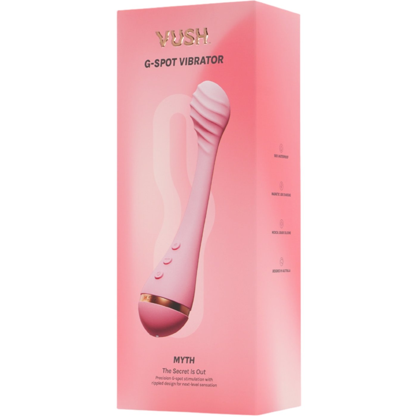 Vush Myth Pink Rechargeable Textured G-Spot Vibrator
