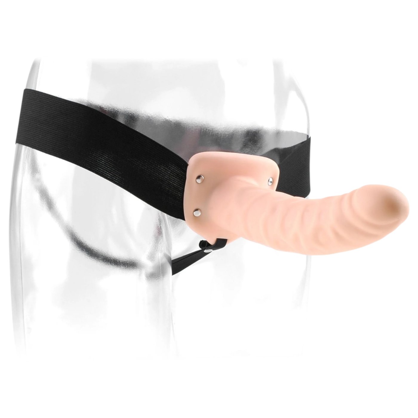 Fetish Fantasy 8 Inch Hollow Strap-On Dildo with Harness