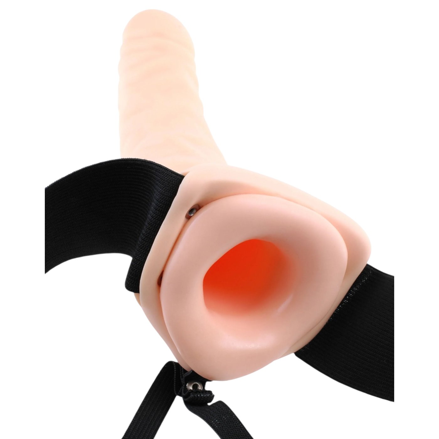 Fetish Fantasy 8 Inch Hollow Strap-On Dildo with Harness
