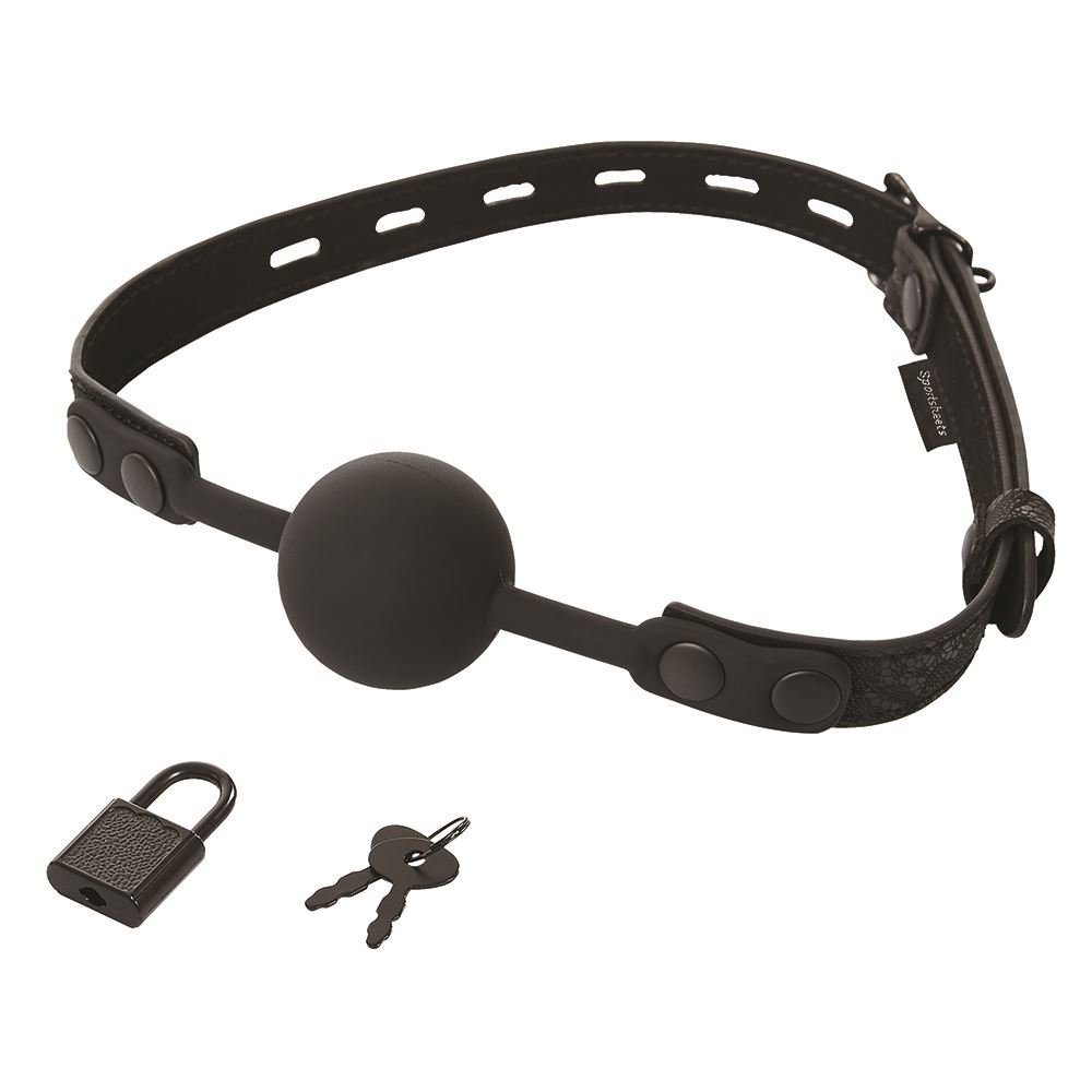 Sincerely Locking Lace Silicone Ball Gag
