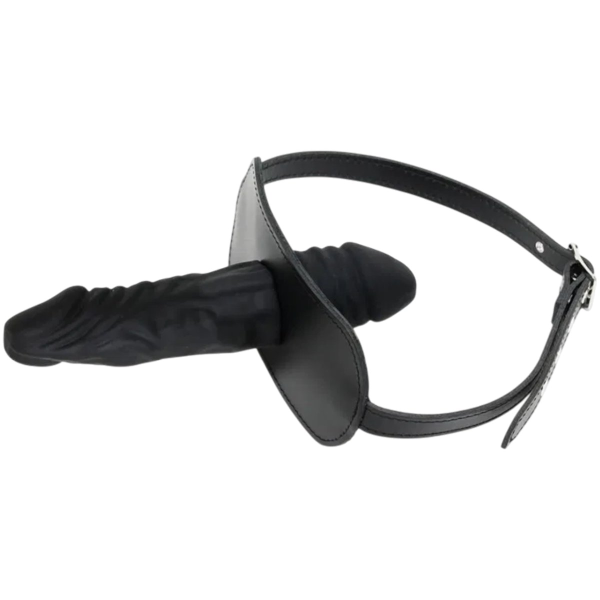 Rimba Latex Double Dildo Mouth Gag Black