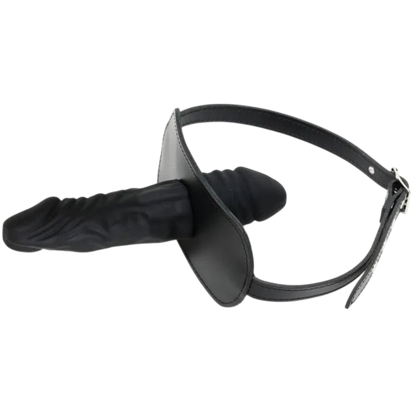 Rimba Latex Double Dildo Mouth Gag Black