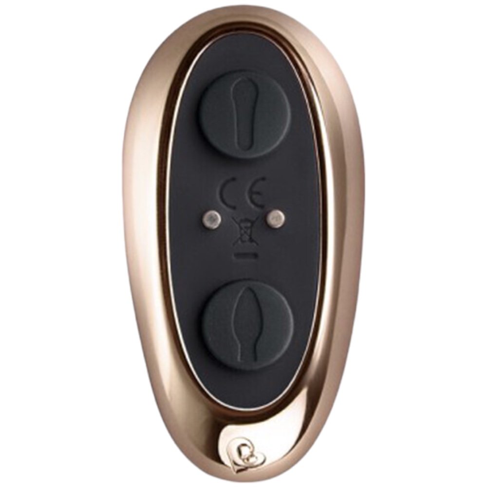 Rocks Off Cocktail Remote Control Couple's Butt Plug Black