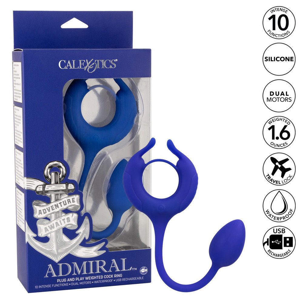 CalExotics Admiral Plug and Weighted Cock Ring
