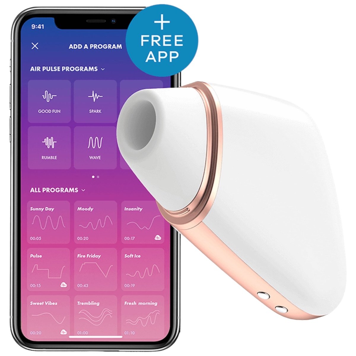 Satisfyer Love Triangle App Controlled Rechargeable Clitoral Stimulator