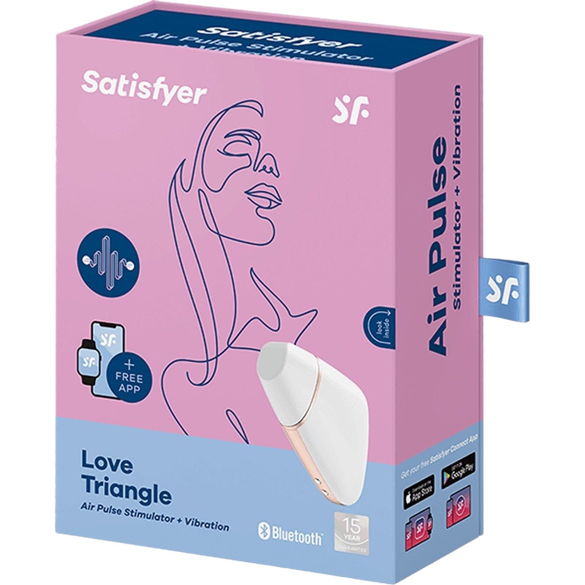Satisfyer Love Triangle App Controlled Rechargeable Clitoral Stimulator