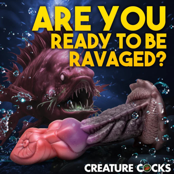 Creature Cocks Deep Diver Silicone Dildo with Suction Cup 8.6 Inch