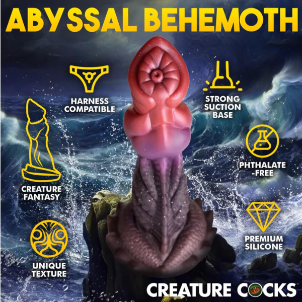 Creature Cocks Deep Diver Silicone Dildo with Suction Cup 8.6 Inch