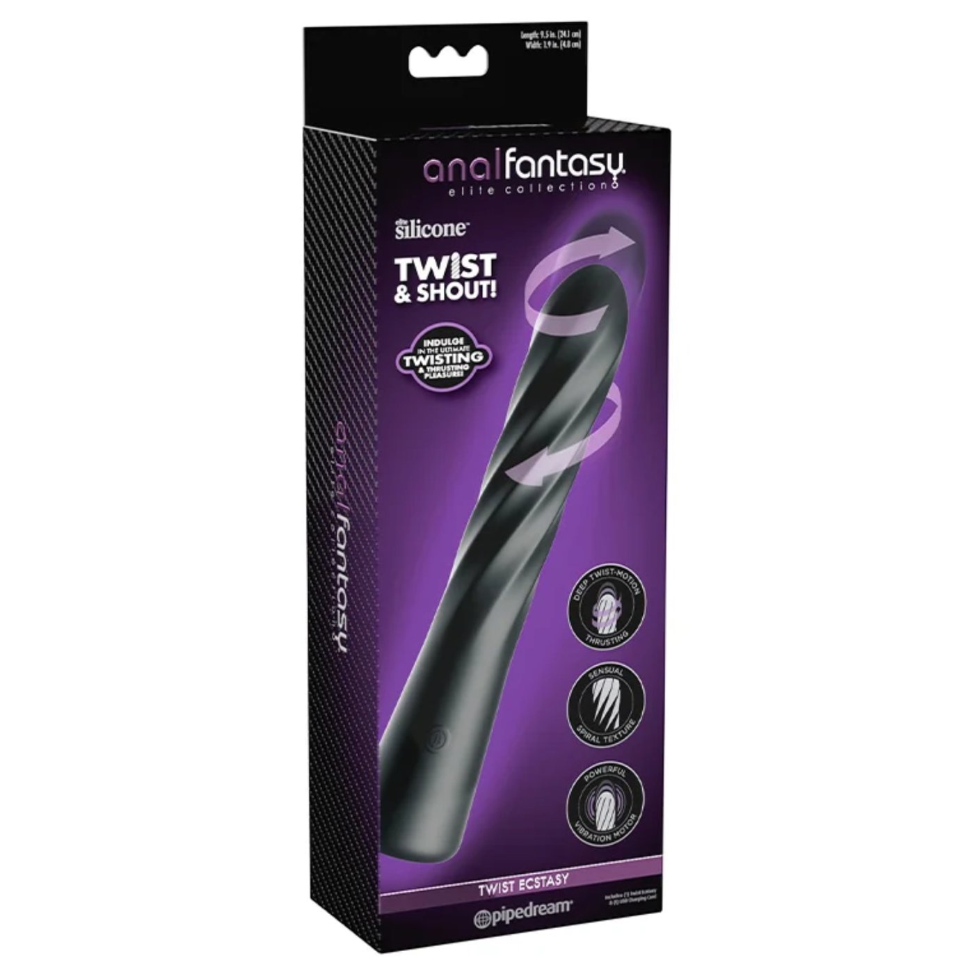 Anal Fantasy Elite Twist Ecstasy Rotating and Thrusting Anal Vibrator