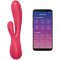 Satisfyer Mono Flex App Controlled Rechargeable Rabbit Vibrator Red