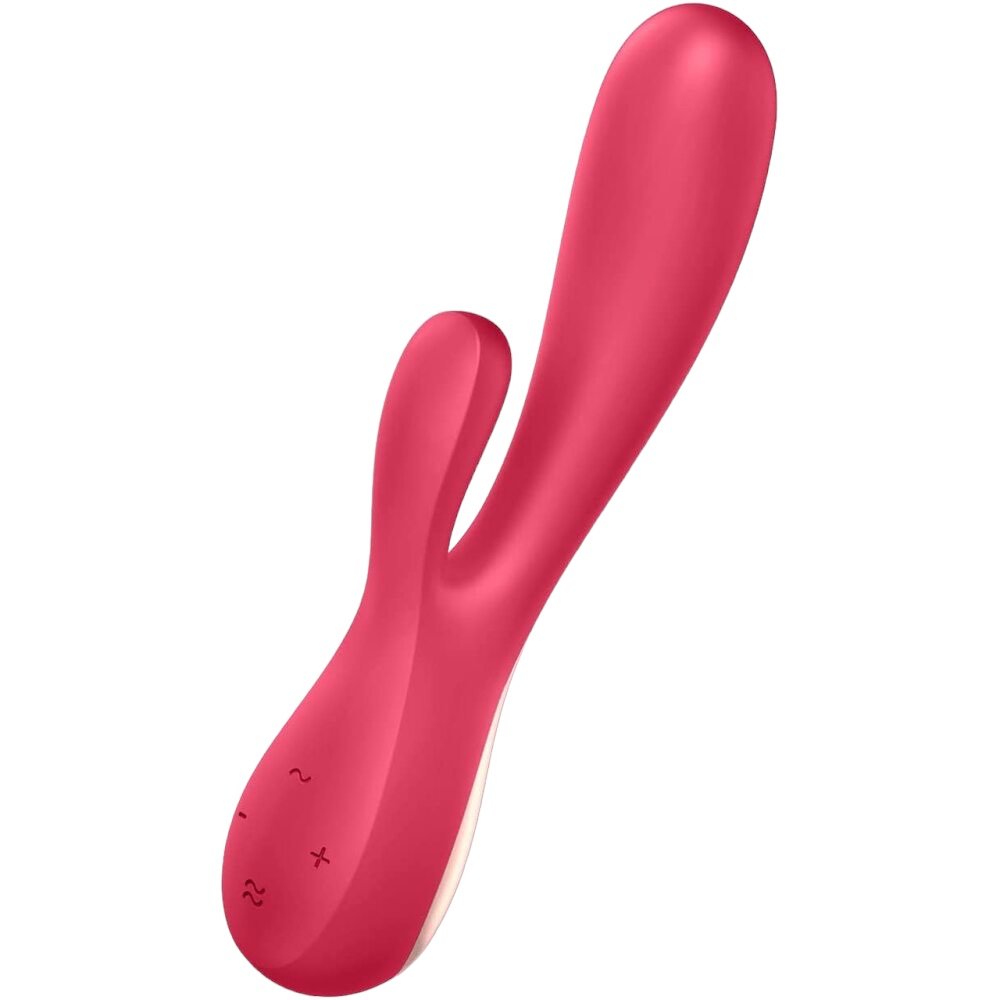 Satisfyer Mono Flex App Controlled Rechargeable Rabbit Vibrator Red