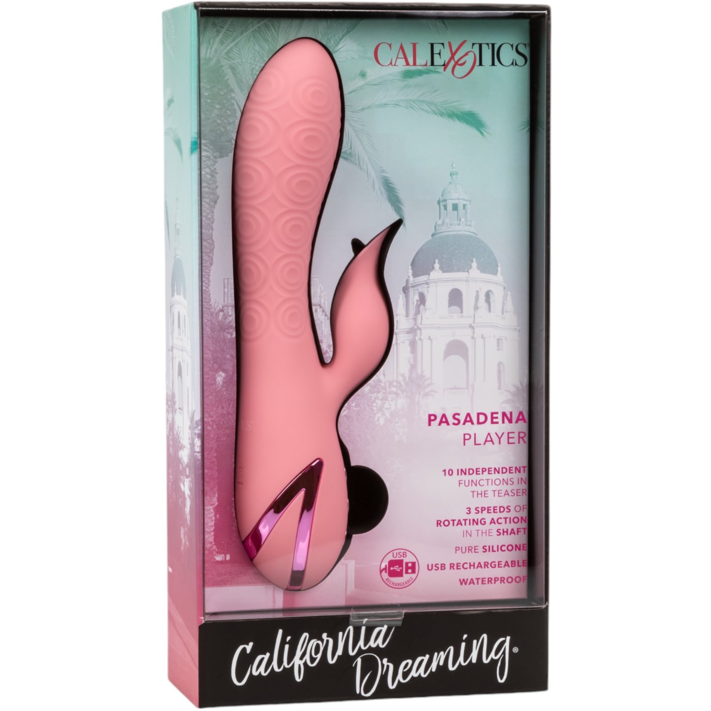 California Dreaming Pasadena Player Rechargeable Rabbit Vibrator