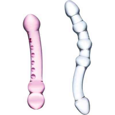 Glas Double Pleasure Glass Dildo Set 6-7.5 Inch