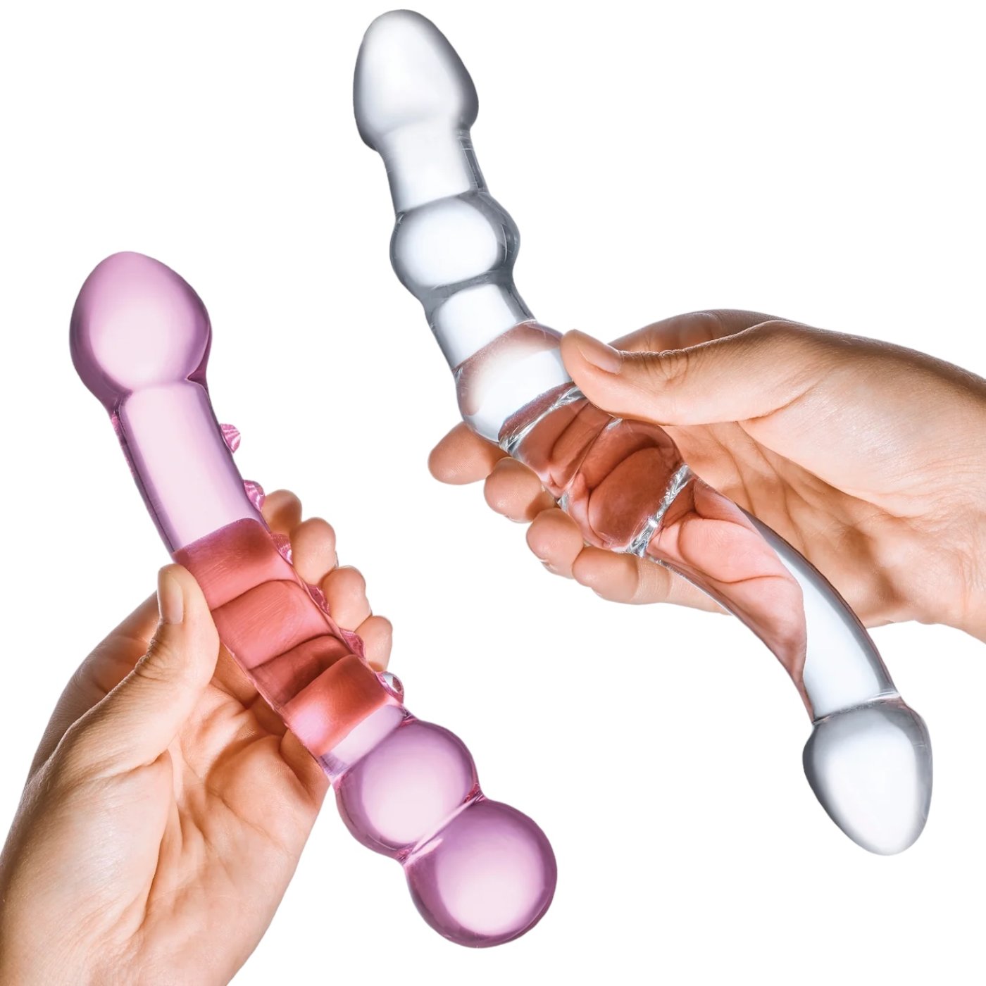 Glas Double Pleasure Glass Dildo Set 6-7.5 Inch