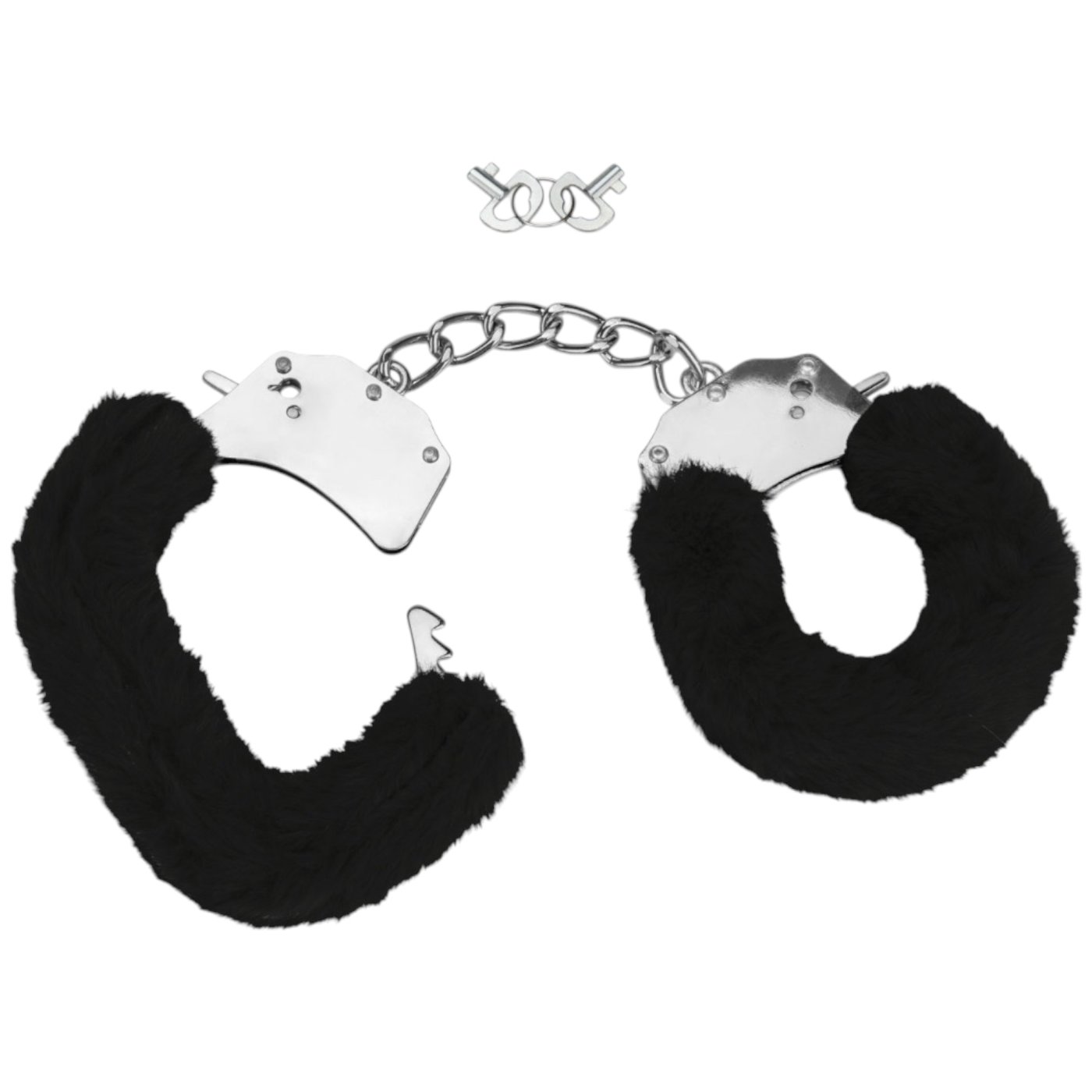Me You Us Furry Handcuffs Black
