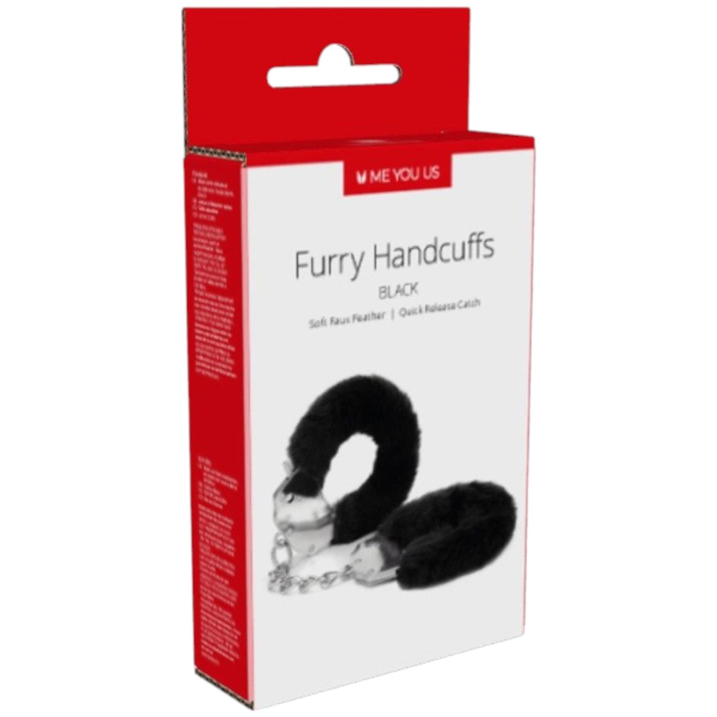 Me You Us Furry Handcuffs Black