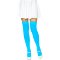 Leg Avenue Opaque Nylon Thigh-High Stockings Neon Blue
