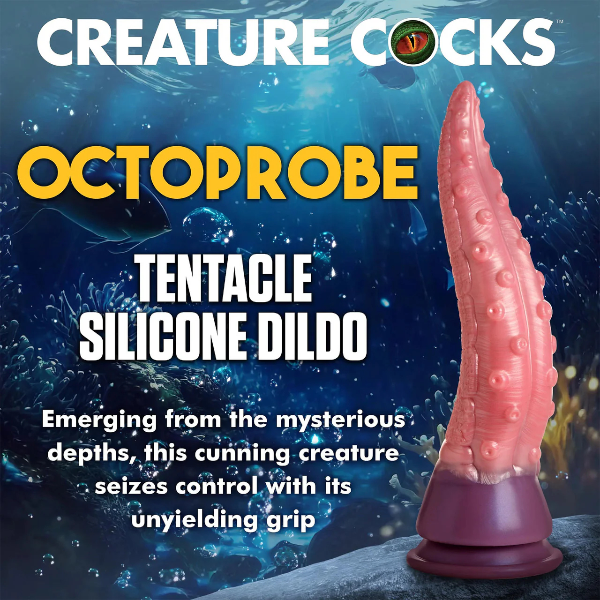 Creature Cocks Octoprobe Tentacle Silicone Dildo with Suction Cup 12 Inch 