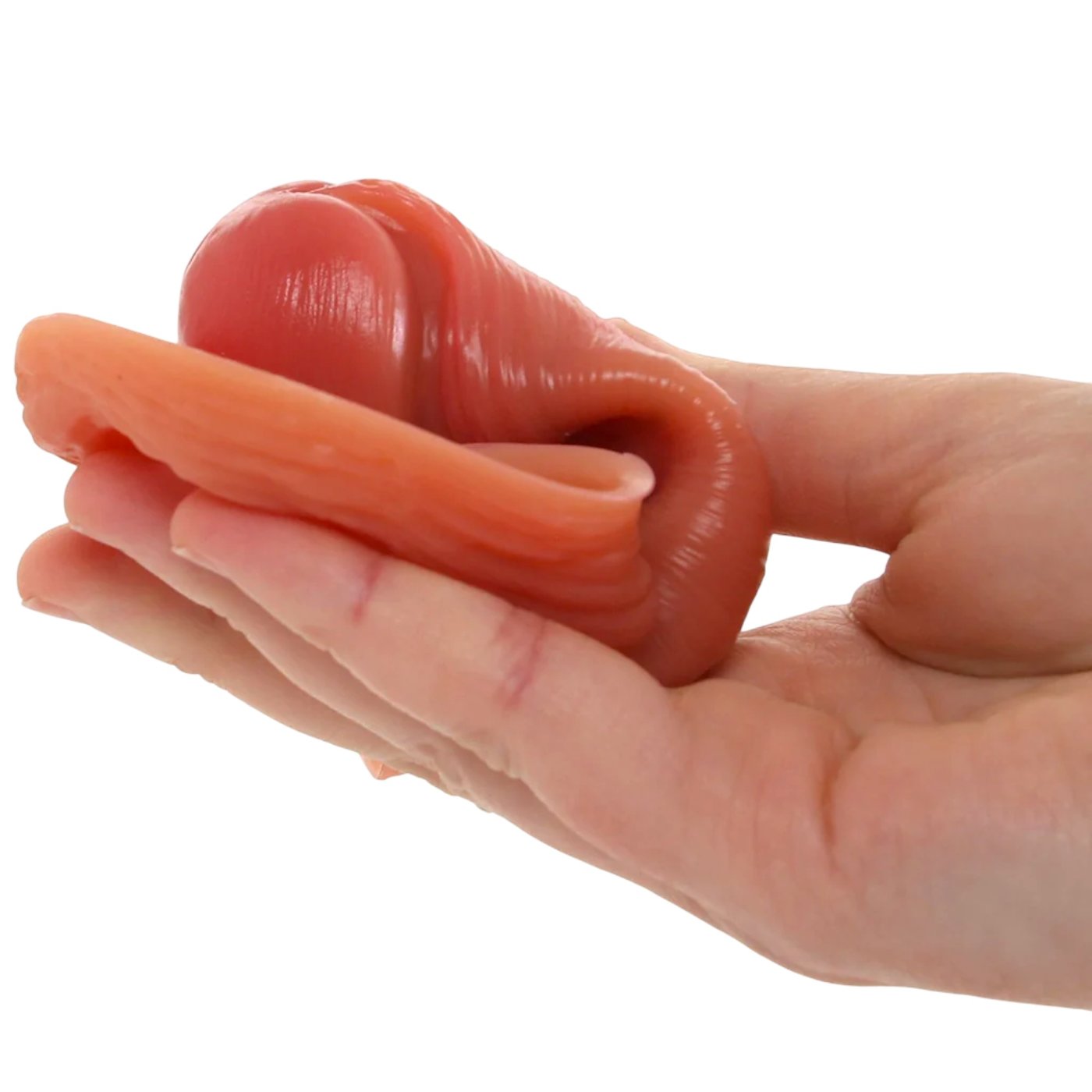 Blue Line 4 Inch Super Real Penis Extension Sleeve with Ball Constriction Loop