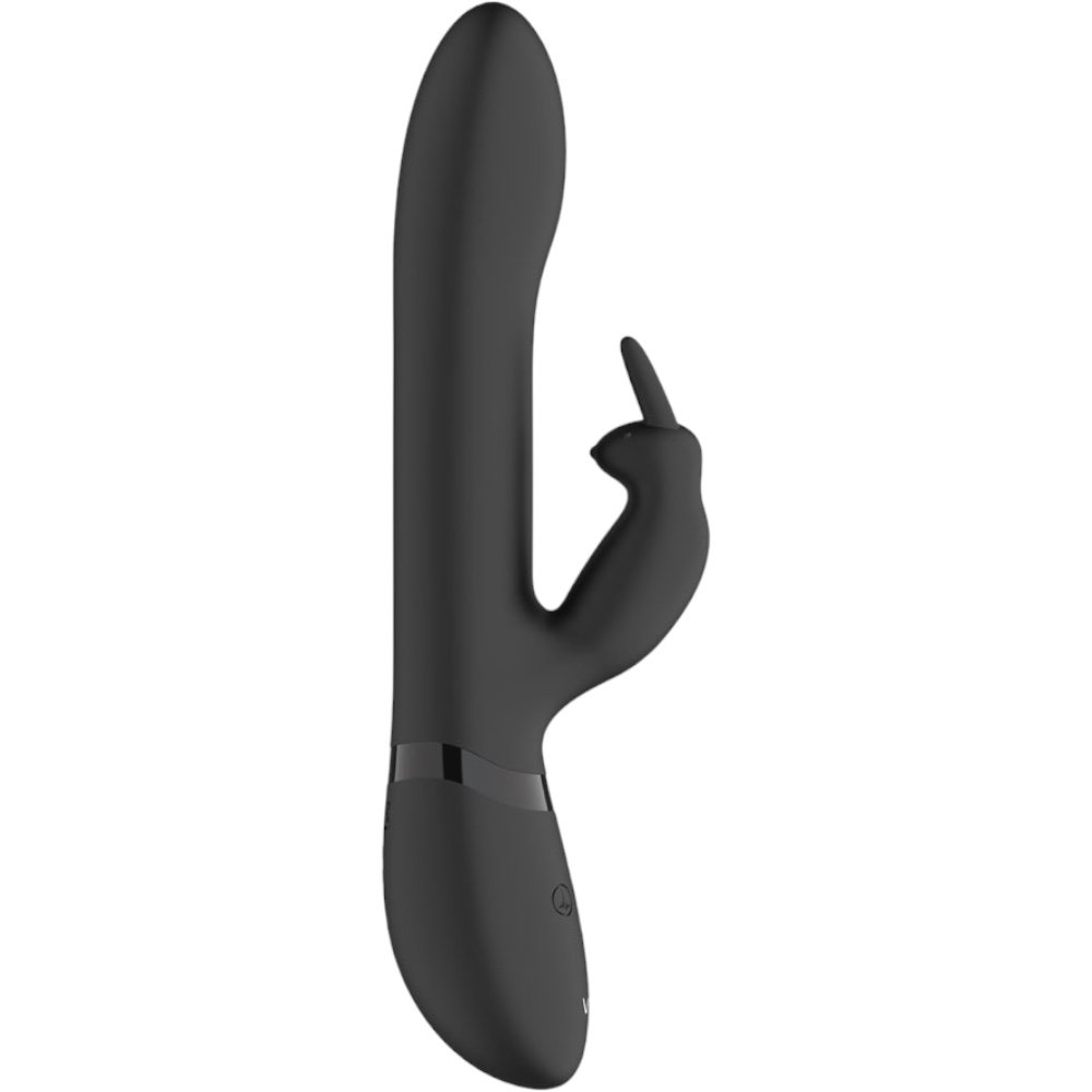 Vive Amoris Black Rabbit Vibrator With Stimulating Beads