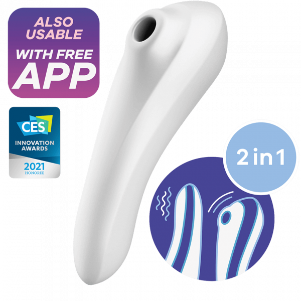 Satisfyer Pleasure Clitoral Massager App Enabled White